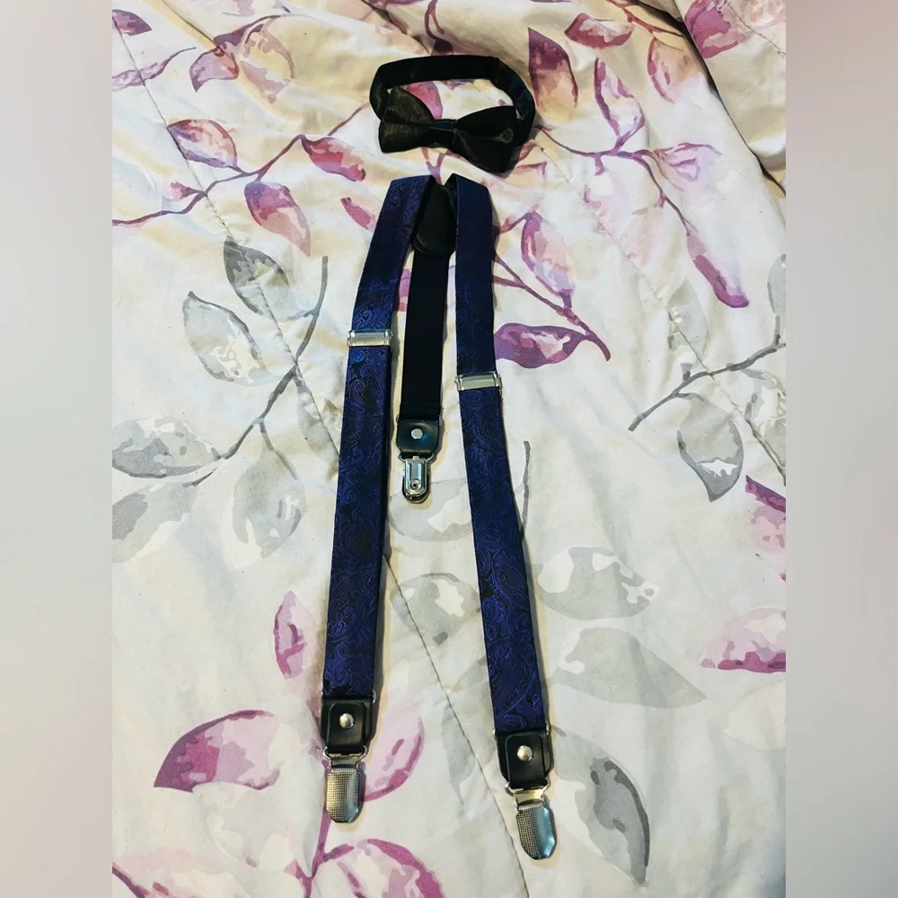 Boys Bow Tie And Suspender Set